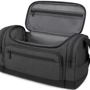 Large Toiletry Bag For Long Travel With Multiple Compartments And Waterproof Base For Men Women