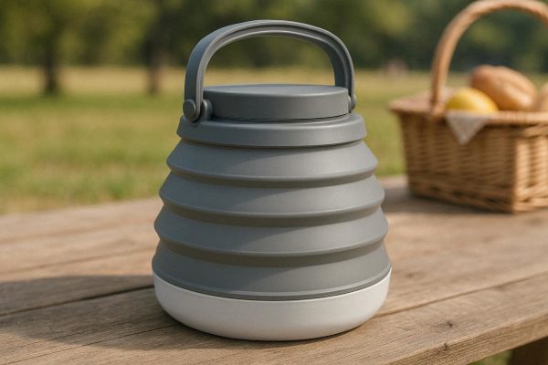Large Capacity Collapsible Silicone Water Jug With Handle For Camping Group And Picnic Hydration