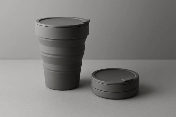 Sleek Minimalist Folding Pocket Cup For Urban Commuting And Zero Waste Lifestyle Travel Accessory